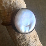 Pearl Brass Ring