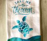 Ocean Splash Terry Towel