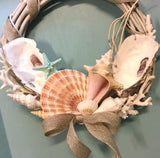 Oyster Coral Shell Wreath