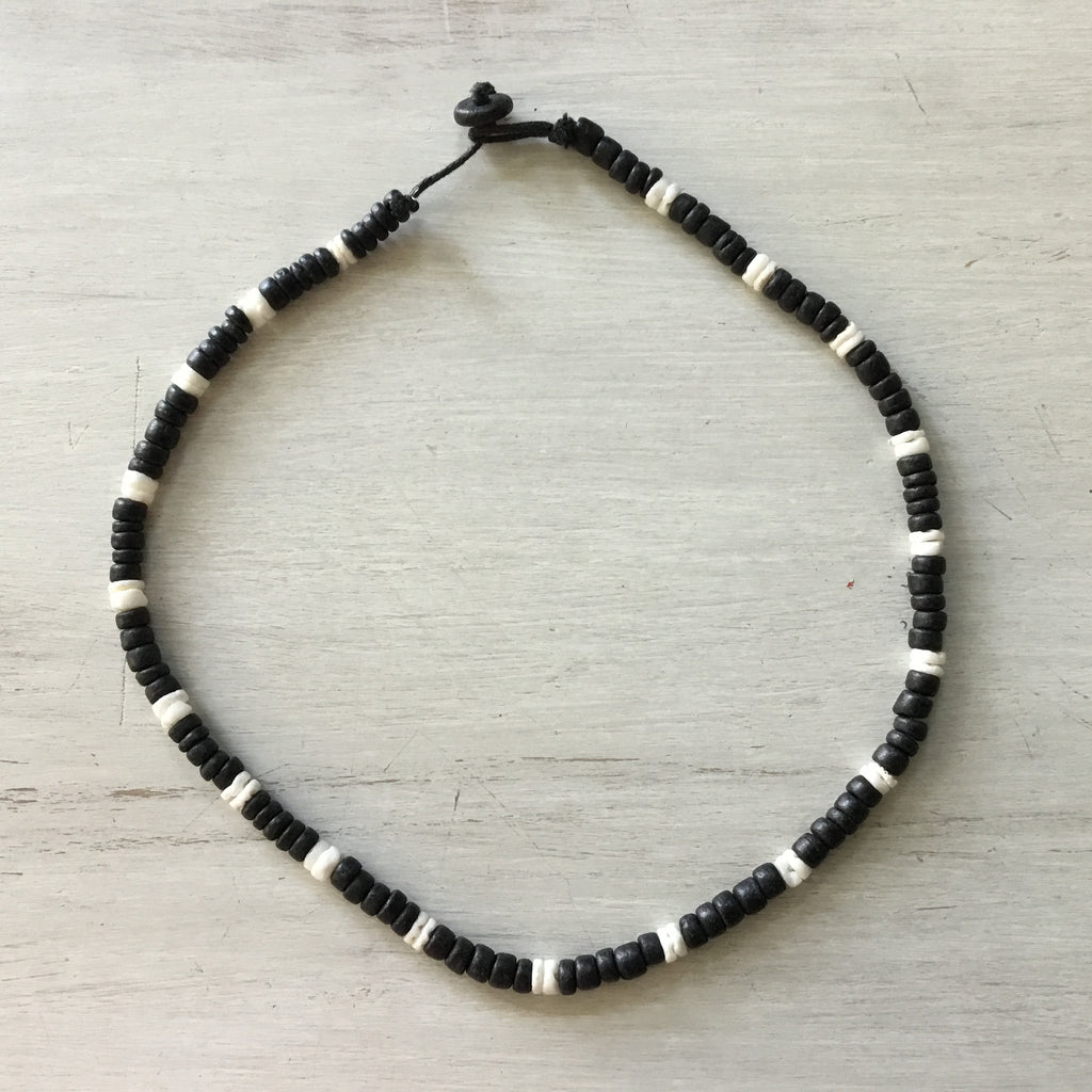 Coconut Clam Button Necklace