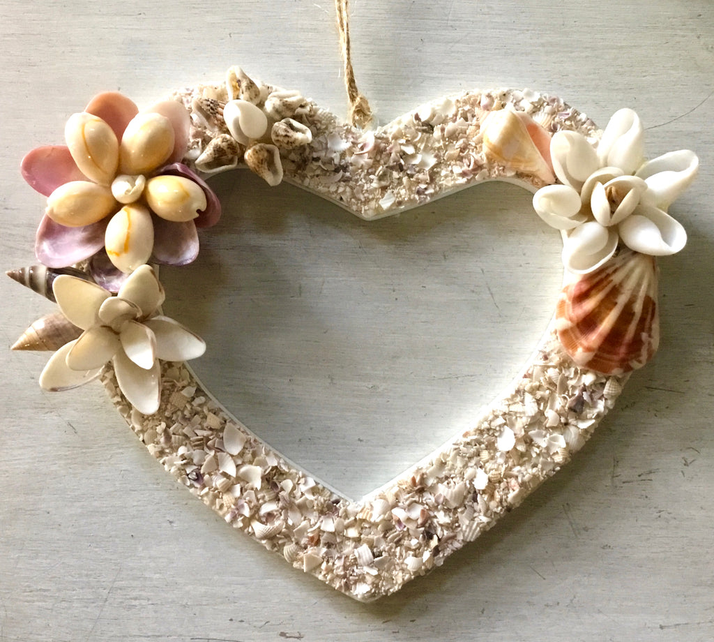 Seashell Floral Heart wreath – Sea Things Ventura