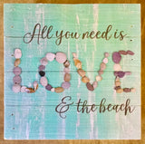 Love & The Beach Box Sign