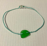 Sea Glass Braided Anklet