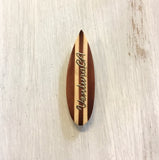 Wooden Surfboard Magnet