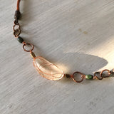 Seaglass Wire Wrapped Choker