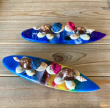 Airbrushed Surfboard Kissing Turtle Magnet