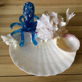 Blue Octopus Shell Ring Dish