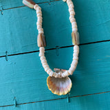 Sunrise Puka Abalone Necklace