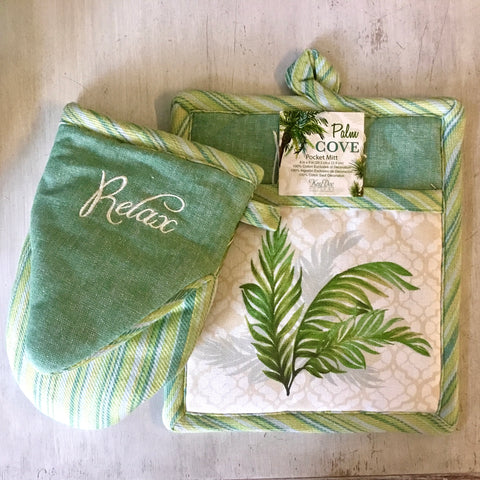 Palm Branch Pot Holders