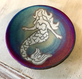 Raku Pottery Decor Plate