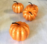 Orange Capiz Pumpkin Decor