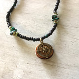 Cat Eye Coconut Bead Necklace