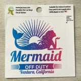 Ventura California Die Cut Mermaid Stickers