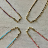 Triple Seahorse Chain Anklet