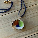 Sea Glass Seashell Necklace