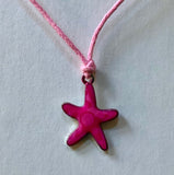 Resin Starfish Cord Necklace