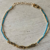 Triple Seahorse Chain Anklet