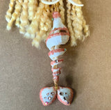 Dancing Mermaid Spiral Shell Ornament