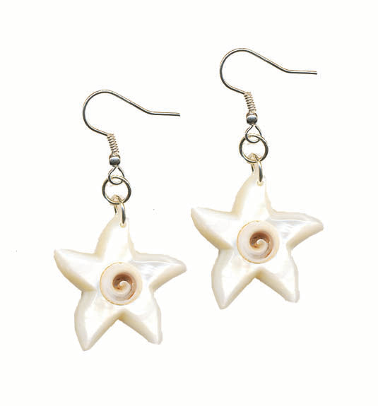 Shell Star Earrings