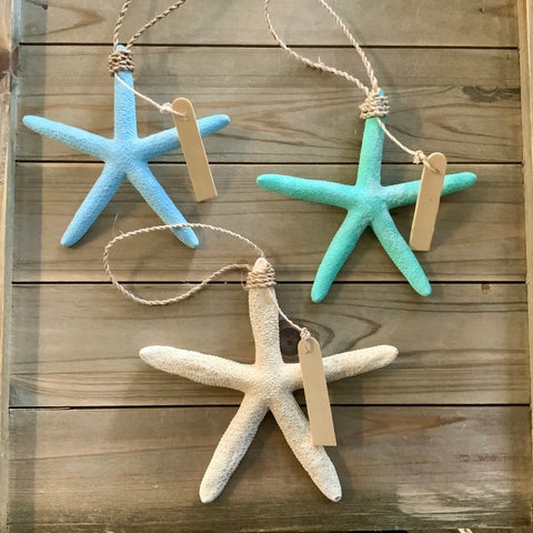 Sparkling Starfish Tag Ornament