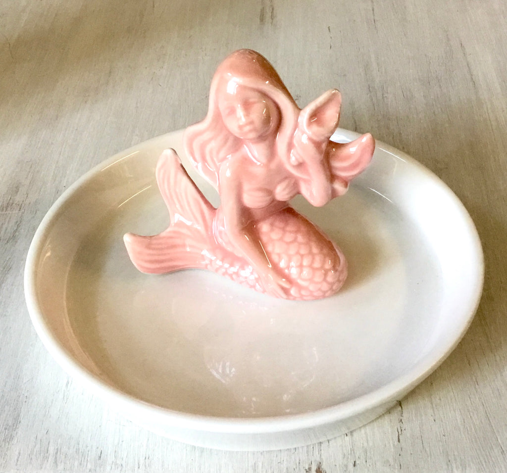 Pink Mermaid Jewelry Dish