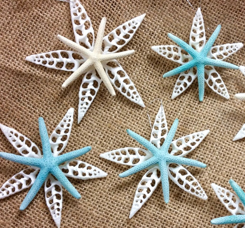 Starfish Shell Star Ornament