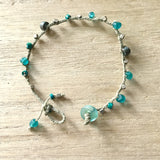 Sea Glass Button Bracelet