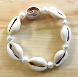 Cowrie Howlite Pearl Bracelet