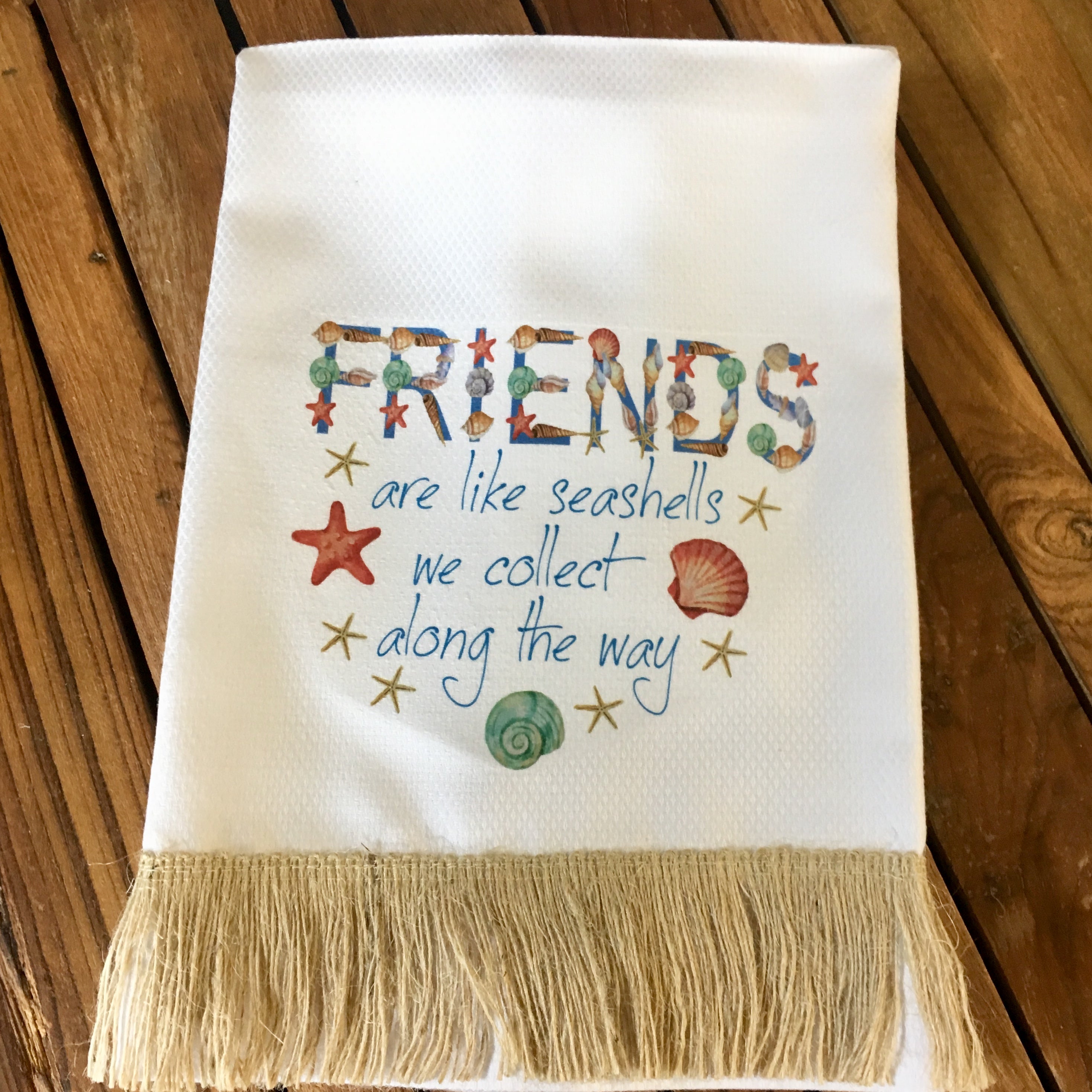 Friends Seashells Tea Towel – Sea Things Ventura