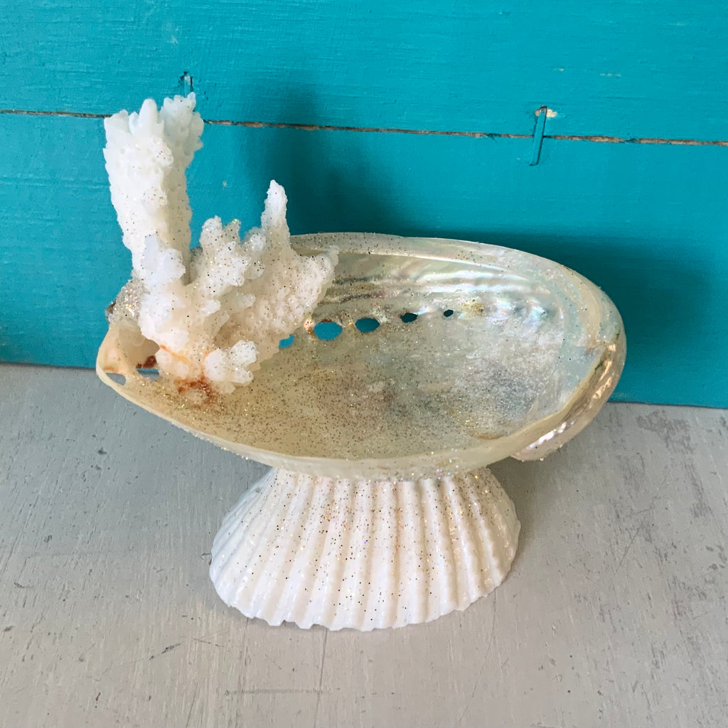 Abalone Coral Jewelry Tray