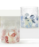 Jellyfish Crackle Glass Candle
