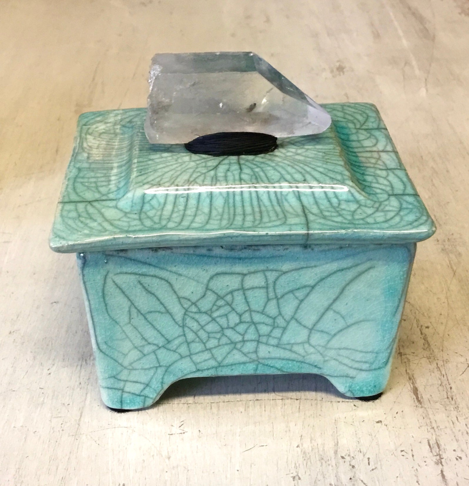 Raku Pottery Crystal Box – Sea Things Ventura