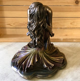 Thoughtful Mermaid Bronze Statue