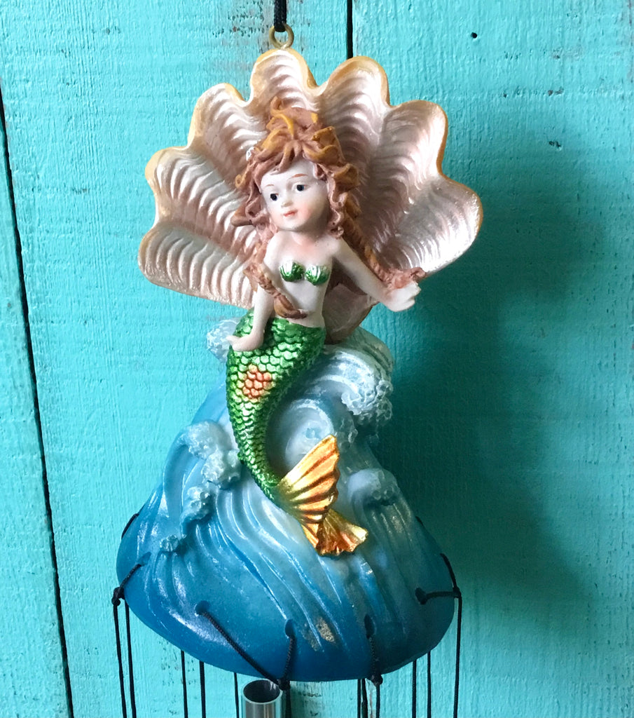 Baby Mermaid Scallop Windchime