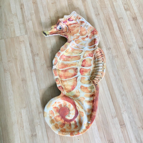 Colorful Seahorse Serving Platter