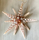 Jeweled Starfish Snowflake Ornament