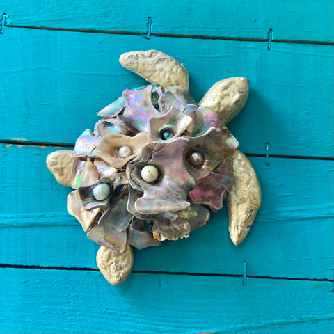 Abalone Sea Turtle Metal Art