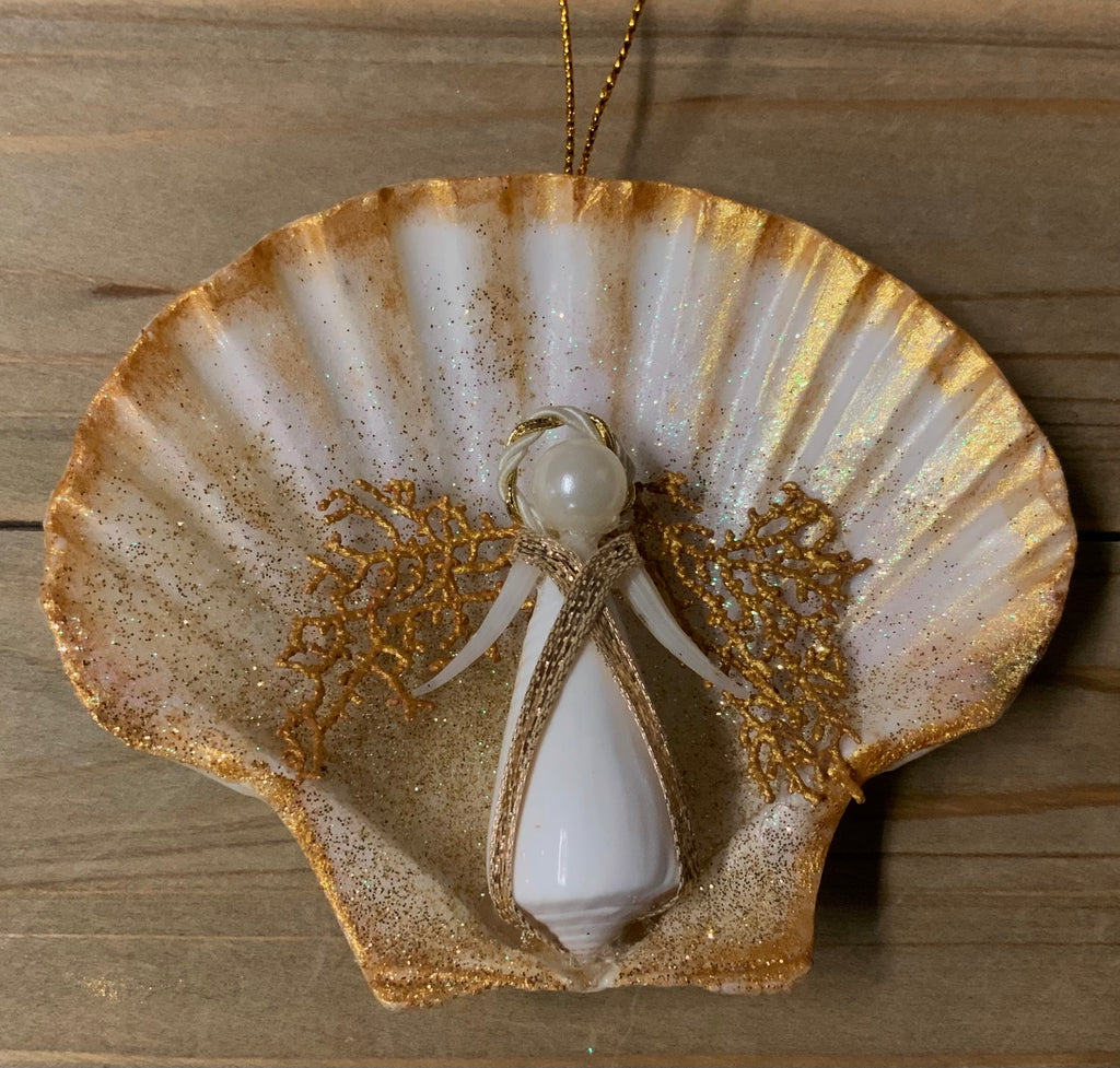 Angel Sunshine Shell Ornament