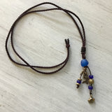 Blue Mermaid Silk Necklace