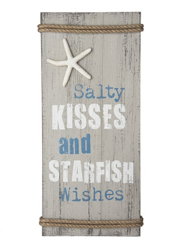Salty Kisses Starfish Sign