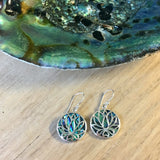 Abalone Lotus Earrings