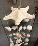 White Starfish Seashell Windchime
