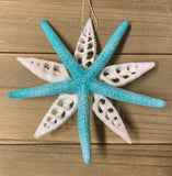 Starfish Shell Star Ornament