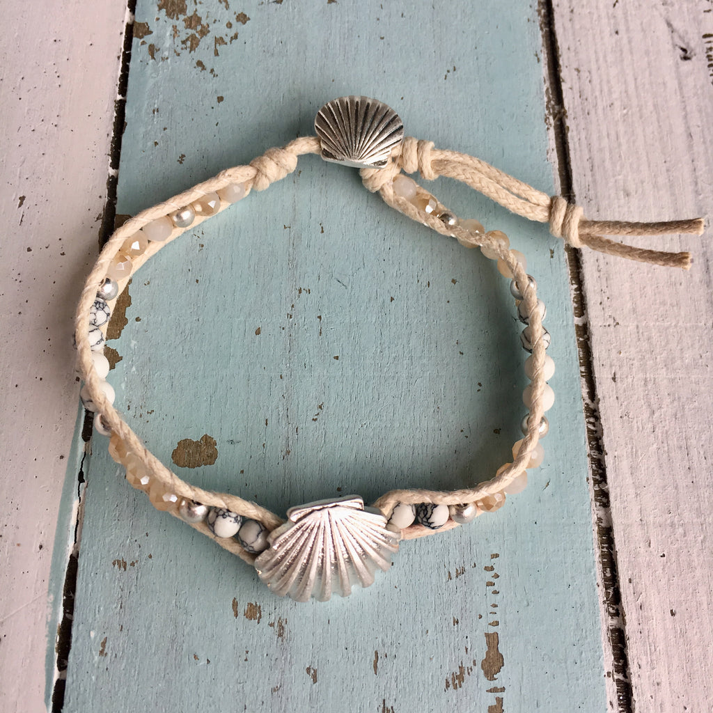 Seashell Button Bracelet
