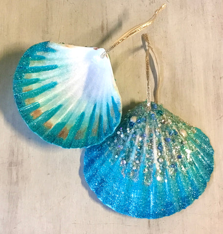 Mermaid Fin Scallop Ornament