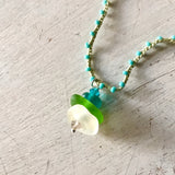 Ocean Glass Pebble Necklace