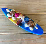 Airbrushed Surfboard Kissing Turtle Magnet