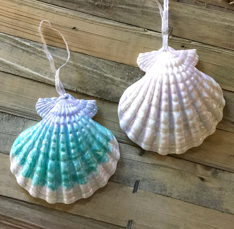 Pearl Scallop Shell Ornament