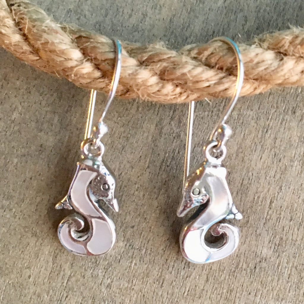 MOP Seahorse Earrings