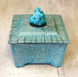 Raku Pottery Crystal Box